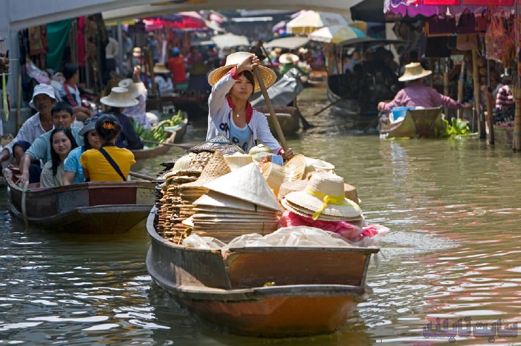 بازار شناور دامنون سادواک (Damnoen Saduak Floating Market) بانکوک